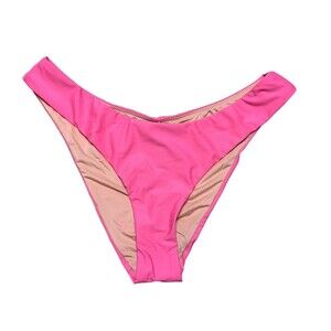 New! J.Crew Bikini Bottom Women’s Med Curved Waist Cheeky Tropical Pink BC125